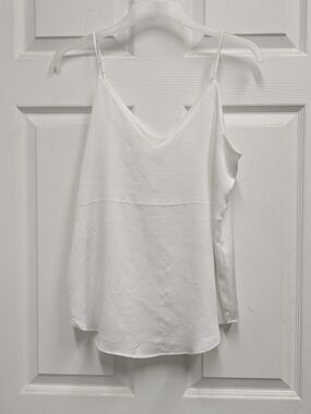 Express White V-Neck Spaghetti Strap Camisole- Petite Small